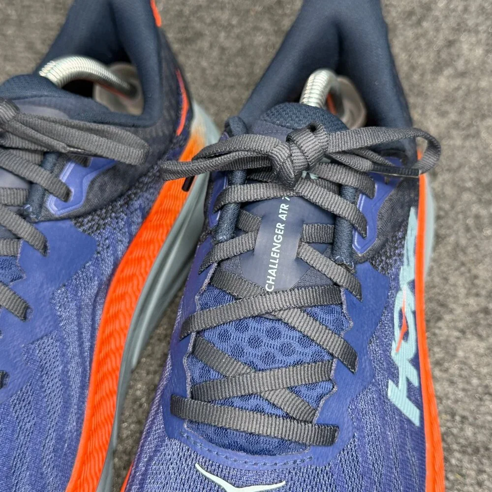 Hoka Challenger ATR 7 Trail Running Shoes Men 10.5 Stone Blue Athletic Run Train
